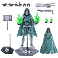 Set 3D Printed Toy Dummy Titan 13 T13 Action Figure Accessories Death Cape Skeleton Cool Robot