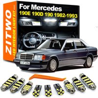 ZITWO 14Pcs LED Interior Reading Light Bulb Kit For Mercedes Benz 190E 190D 190 W201 1982-1989 1990 1991 1992 1993 Accessories