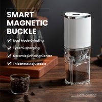 Portable Electric Coffee Grinder USB Charge Ceramic Grinding Core Home Coffee Beans Pulverizer Grinder For Camping Drip/Espresso