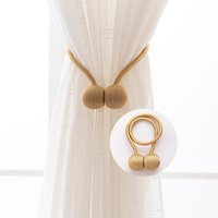 2PCS curtain tiebacks, a pair set, including tie ropes, curtain buckles, ring buckles, ropes, new style with magnetic attraction