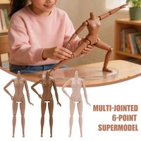 Multi-joint 1/6 Female Figure Body Articulated Plastic Model Body Flexible Posing Mannequin DIY Custom BJD Doll Accessory
