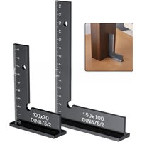 90 Degree Right Angle Square Ruler With Stand Woodworking Ruler Angle Measuring Tool Woodworking Tools