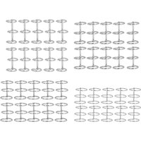 3 Metal Binders Book Rings Tight Lock Rust Proof 3 Metal Loose Leaf Binders Multi Layer Stainless Steel for Notebook
