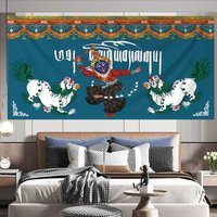 703-726 tibetische ethnische Wind hängen Stoff Potala Palast tibetischen Schlafzimmer Wandteppich leben Hintergrund Stoff Wandteppich Wandbehang