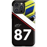 Sports style F1 No.87 Phone Case for iPhone17 17Air 16ProMax 16e 15 14 14 12mini 7Plus XR 2in1 tough glossy case