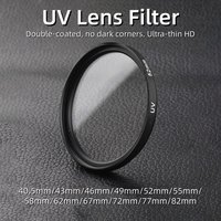 UV Protection Filter Ultra Slim HD 40.5mm 43mm 46mm 49mm 52mm 55mm 58mm 62mm 67mm 72mm 77mm 82mm for Canon Nikon SLR Camera Lens