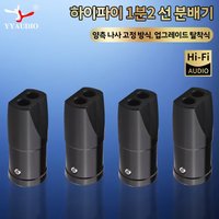DIY Splitte Splitter Ring Headphone Audio Cable Splitter One to Two Splitter Speaker Cable Connector 14mm-8mm / 18mm-7mm
