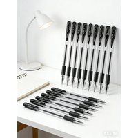 Deli 6600ES Gel Pen 0.5mm Black Bullet Tip Carbon Ink Sign Pen Student School Office Writing Stationery