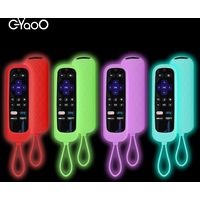 Remote Case for TCL Roku TV Steaming Stick/Express Silicone Protective Replacement Skin Glow in the Dark
