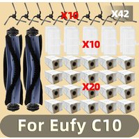 Compatible For Eufy C10 Robot Vacuum Main Roller Side Brush Filter Hepa Dust Bags Accessories Replacement Spare Parts