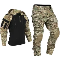 Tactical Uniform Milit Outdoor Camo Suits Combat Shirts Cargo Pants +pads Trainning Sets Airsoft Paintball Hunting Clothes