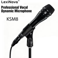 KSM8 Dynamic Microphone Handheld Cardioid Professional Musical Singing Wired Microphone Vocal Classic Live Stage Karaoke Mic