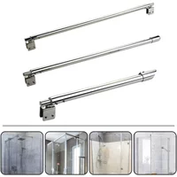 Stainles Steel Shower Glass Panel Support Bar Adjustable Bar Arm 400-600mm Shower Glass Door Fixed Rod Clamp Bath Telescopic Rod