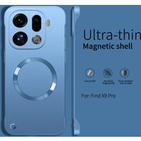 UltraThin Metallic Paint for Magsafe Magnetic Case for OPPO Find X9 X8 X8S X7 Pro Reno 15 Ultra Frameless PC Hard Protect Cover