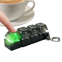 Relaxing 4 Keys Finger Keyboard Keycap Stress Relief DecompressionToy Gadget Key Button Fidget Keychain Adult