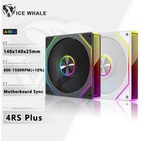ICE Whale Prism 4RS Plus ARGB PC Case Fan 14cm Infinity Mirror Design Motherboard Light Sync 4PIN PWM CPU Cooler Fan Ventilador image 4