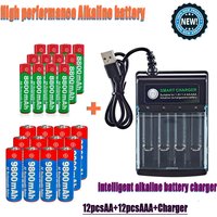 1.5V AA9800Mah+AAA 8800Mah smart Charger HighPerformance Rechargeable Battery for Computer Clock RadioVideo Game Electronic toys