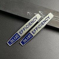 3D Metal Blue Chrome Logo BLUE EFFICEIENCY Emblem Car Fender Badge for W203 W204 W212 W213 W221 W222 W223 Accessories