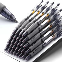 6-30Pcs Retractable Gel Pens Set Black/Red/Blue Ink Ballpoint For Writing 0.5mm For Office Supplies School Stationery Accessory