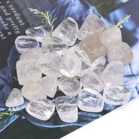 Tumbled Stones Natural Clear Quartz Reiki Healing Crystals Energy Gravel Specimen Irregular Rock Bulk Home Aquarium Decoration