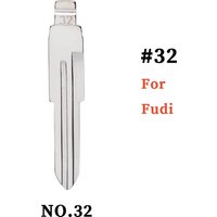 Replacement Uncut Blank Key Blade KD VVDI JMD Universal Flip Remote Key Shell #32 NO.32 Compatible For Fudi
