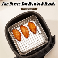 Round Square Cooking Rack 304 Stainless Steel With Foot Air Fryer Rack Thicken Grid Grill Home Kitchen Oven Steamer Cooker