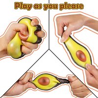 Avocado Sensory Toy for Kids Adults Fidget Stress Balls Perfect Squishy Toys for Autism Support & Stress Relief
