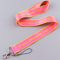 If You Can Read This Youre Too Close Phone Lanyard Neck Rope Cell Phone Strap USB Badge Holder Lanyard Neck Chain Accessories