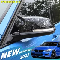 For BMW serie 1 2 3 4 F20 F21 F22 F30 F32 F36 X1 F87 M3 Rearview Mirror Cover Side Wing Rear View Mirror Case Cover Glossy Black