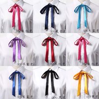 Korean Small Tie Bowtie College Style School Uniform Shirt Accessories Men's Women's Long Section Streamers Collars Flowers