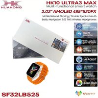 2025New Origina HK10 ULTRA 3 MAX Smartwatch 49mm HD AMOLED 4G ROM Bluetooth Call Network Chat Robot Clock Smart Watch Men Women