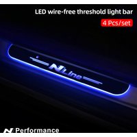 Car Door Decorate Lamps For Hyundai I30 Sonata Elantra i40 Kona Tucson N Line Auto Pedal Light Sill Pathway Welcome Scuff Light