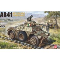 LANMO MM-35012 1/35 Italian AB41 Ferroviaria Railway Armored Car Plastic Assembly Kit