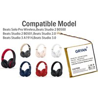 800mAh Wireless Headset Battery AEC643333,PA-BT05 for Beats Studio 2.0,Studio 3.0,B0500,B0501,Solo Pro Wireless,A1914,3 A1914