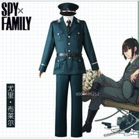 Spy X Family Yuri Briar Cosplay Costume Uniform Green Military Suit Halloween Party Role Play Outfit for Men Comic Con Set