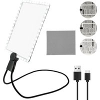 Hands Free Magnifying Glass 5X Dimmable Neck Wear Magnifier Square LED Magnifying Glass Full Book Page Reading Magnifier