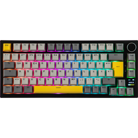 ISO-DE Layout AJAZZ AK820 PRO 75% QWERTZ German Layout Mechanical Keyboard Tri-Modes Wireless Keyboard with TFT Screen NKRO RGB
