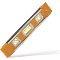 WEELEE 9 Inch Torpedo Level, Magnetic Box Level with 45°/90°/180° Bubbles, Shock Resistant Bubble Level Tool for Measuring