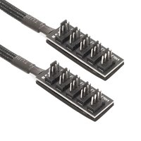 LDPCSJ 5-Way 4-Pin PWM PC Fan Hub Splitter 1-to-5 Extension Cable for Motherboard Case Internal 4Pin/3Pin Fan Power Supply