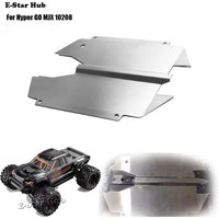 Stainless Steel Chassis Armor Protector for Hyper GO MJX 10208 1/10 RC Model Crawler Car Upgrade Parts Truck Buggy