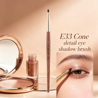 E33 Cone Detail Eyeshadow Brush Small Eyeshadow Eyeliner Eye Puffiness Detais Makeup Brush Horse Hair Rosewood Copper Pipe