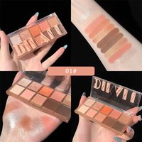 Ten Color Eyeshadow Palette With Matte Pearlescent Powder Easy To Apply And Not Prone To Flyaway Powder For Exquisite Eye Makeup