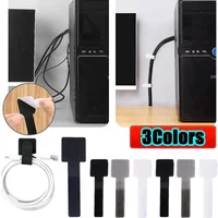 Self Adhesive Cable Ties 2026 New Reusable Adjustable Power Cord Holder Desktop Organizer Cable Management