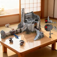 8483pcs MOC Helm S Deep The Ultimate MOD LIGHT Model Toys Building Blocks Festival Gifts Construction Idea Education Brick