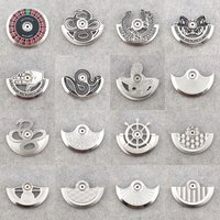 Silvery NH35 Oscillating Weight Rotors High Quality Metal Rotors Compatible For NH35 NH36 NH38/39 4R Movement Replacement Parts