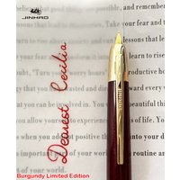 Burgundy Limited Edition!!! JINHAO 20 Press Fountain Pen Retractable Writing Ink Converter PK 10 A1 Sttionery School Supplies