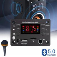 DC 12V Bluetooth 5.0 DIY MP3 WMA Decoder Board 6.5mm Microphone Car Audio USB TF FM Radio MP3 Music Player with Remote Control