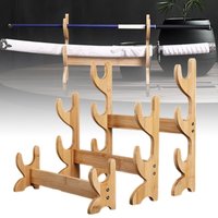 4layers Stand Sword Shelf Support Wooden Schwert Storage Rack Display Real Japanese Katana Sabre Shelf Holder Organizer Decor