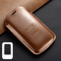 PU Leather Remote Key Case Cover Fob For Renault Koleos Kadjar Clio Captur Megane Talisman Espace Zoe Scenic 4 Arkana Dacia Sand