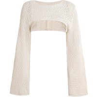 Women's long-sleeved summer sun-protective mesh short-sleeved knitted cardigan, suitable for various daily outfits